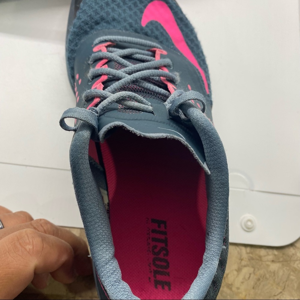 Nike FS Lite Run 2 Gray/Pink Running Shoes 684667-005 Womens Size 8.5 - Picture 10 of 11